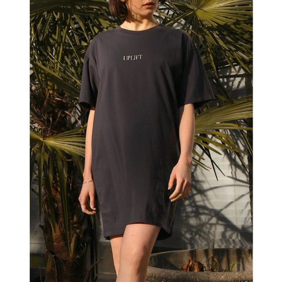 New Brunette The Label 1981 Snake Box Tee Summer Casual Graphic Print Dress S/M - Picture 2 of 9